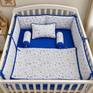 Luxury-Baby-Cot-Bedding-Set-White(Blue)