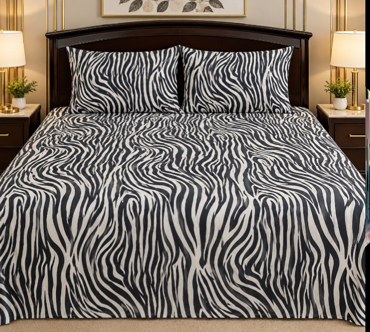 Luxury-Bedsheet-Cotton-Zebra-Design