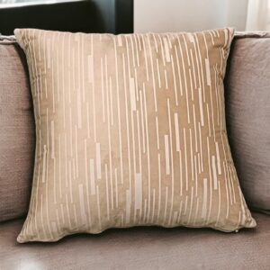 Luxury Cushion Self Print Brown