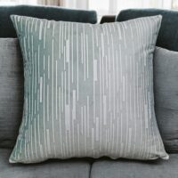 Luxury Cushion Self Print Dark Grey