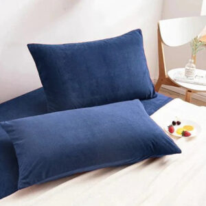 Luxury Pillow Cover 2Pcs Velvet Blue