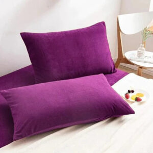 Luxury Pillow Cover 2Pcs Velvet Purple
