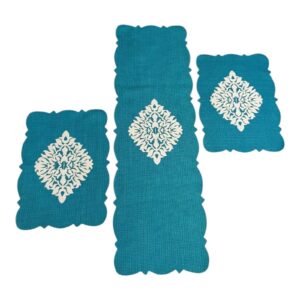 Zinc 3 PCs Table Runner Set Jute Fabric