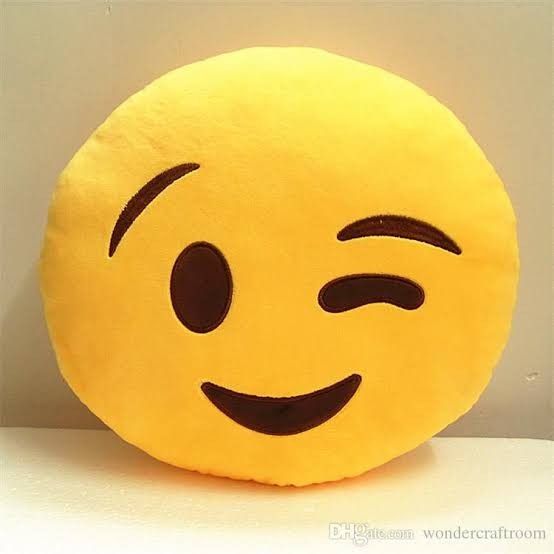 One Eye Close Emogi Cushion