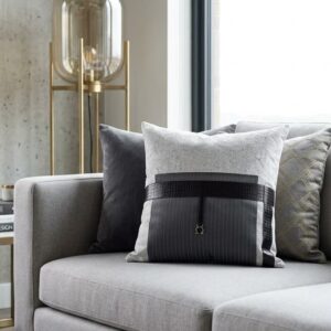 Modern Faux Leather Fringe Tassel Decorative Cushion Cover