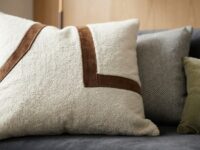Modern Bouclé & Suede Patchwork Decorative Cushion Cover