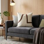 Modern Bouclé & Suede Patchwork Decorative Cushion Cover